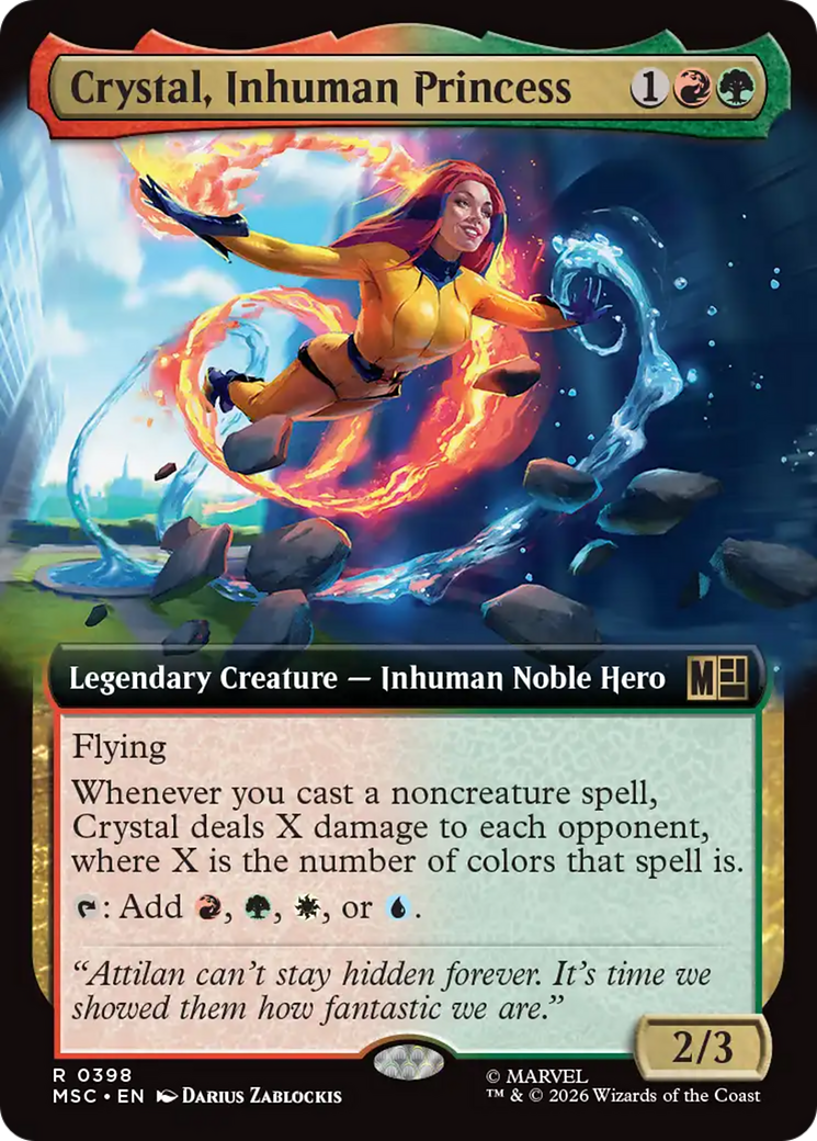 Crystal, Inhuman Princess (Extended Art) [Marvel Super Heroes Commander] | Gamers Paradise