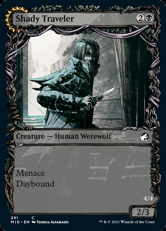 Shady Traveler // Stalking Predator (Showcase Equinox) [Innistrad: Midnight Hunt] | Gamers Paradise