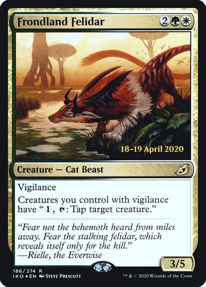 Frondland Felidar [Ikoria: Lair of Behemoths Prerelease Promos] | Gamers Paradise