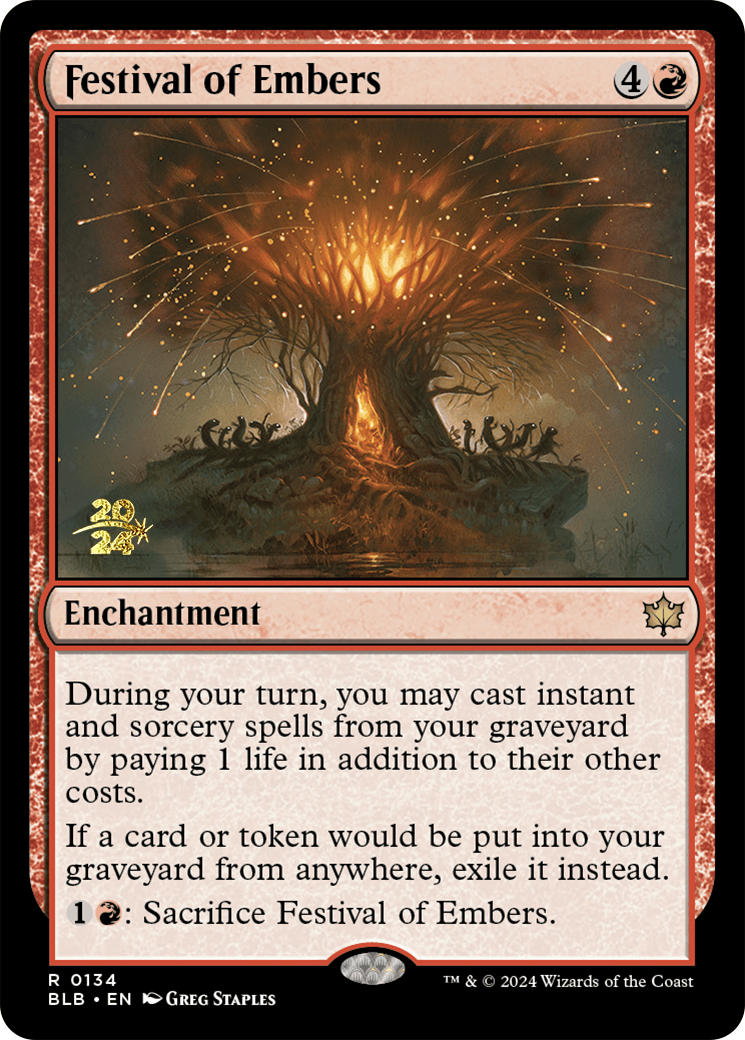 Festival of Embers [Bloomburrow Prerelease Promos] | Gamers Paradise