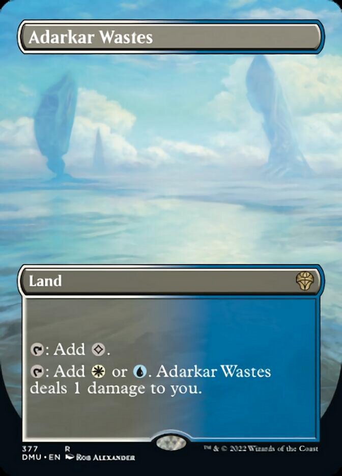 Adarkar Wastes (Borderless Alternate Art) [Dominaria United] | Gamers Paradise