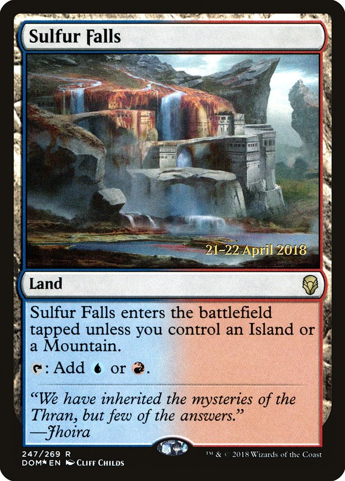 Sulfur Falls [Dominaria Prerelease Promos] | Gamers Paradise