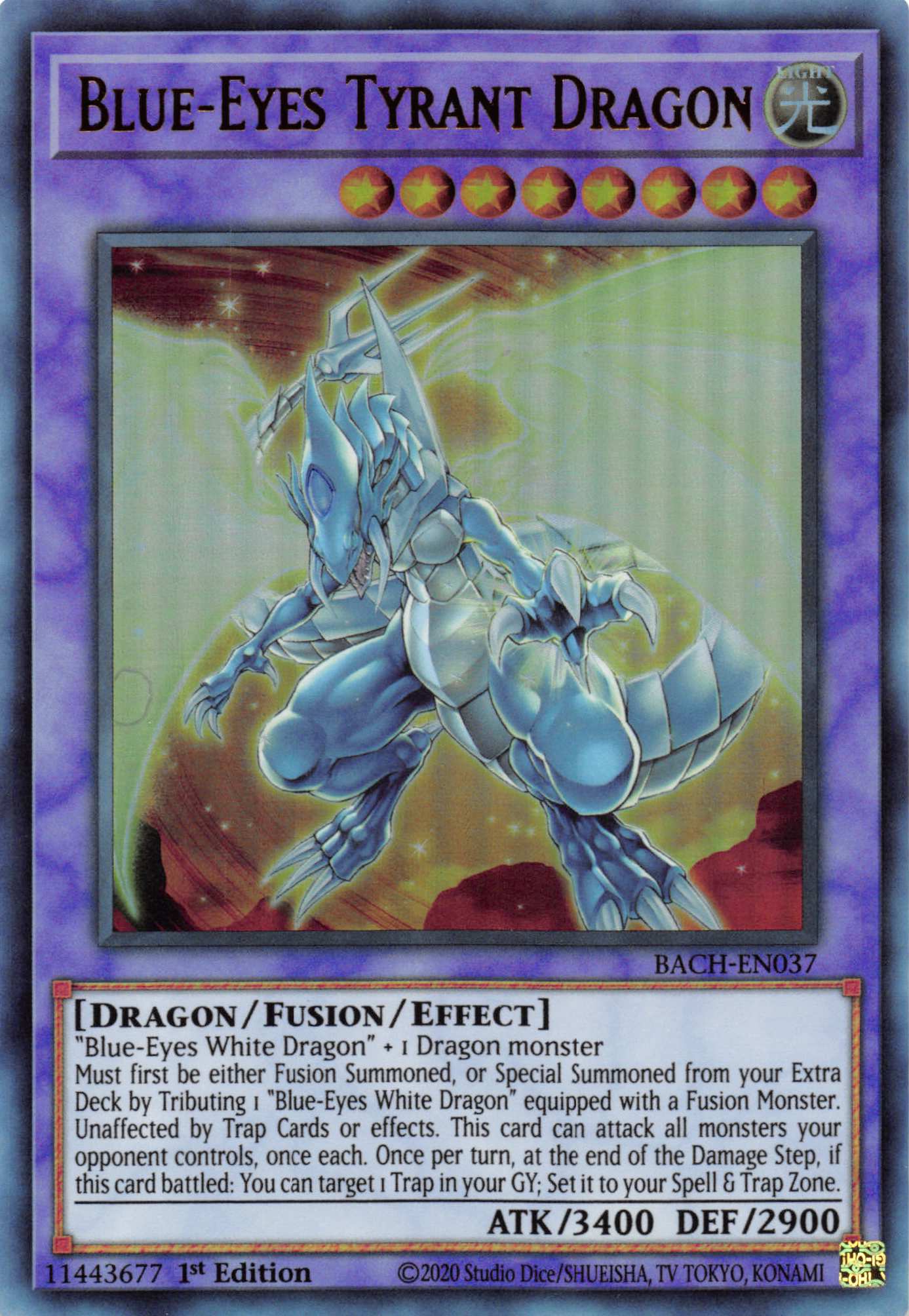 Blue-Eyes Tyrant Dragon [BACH-EN037] Ultra Rare | Gamers Paradise