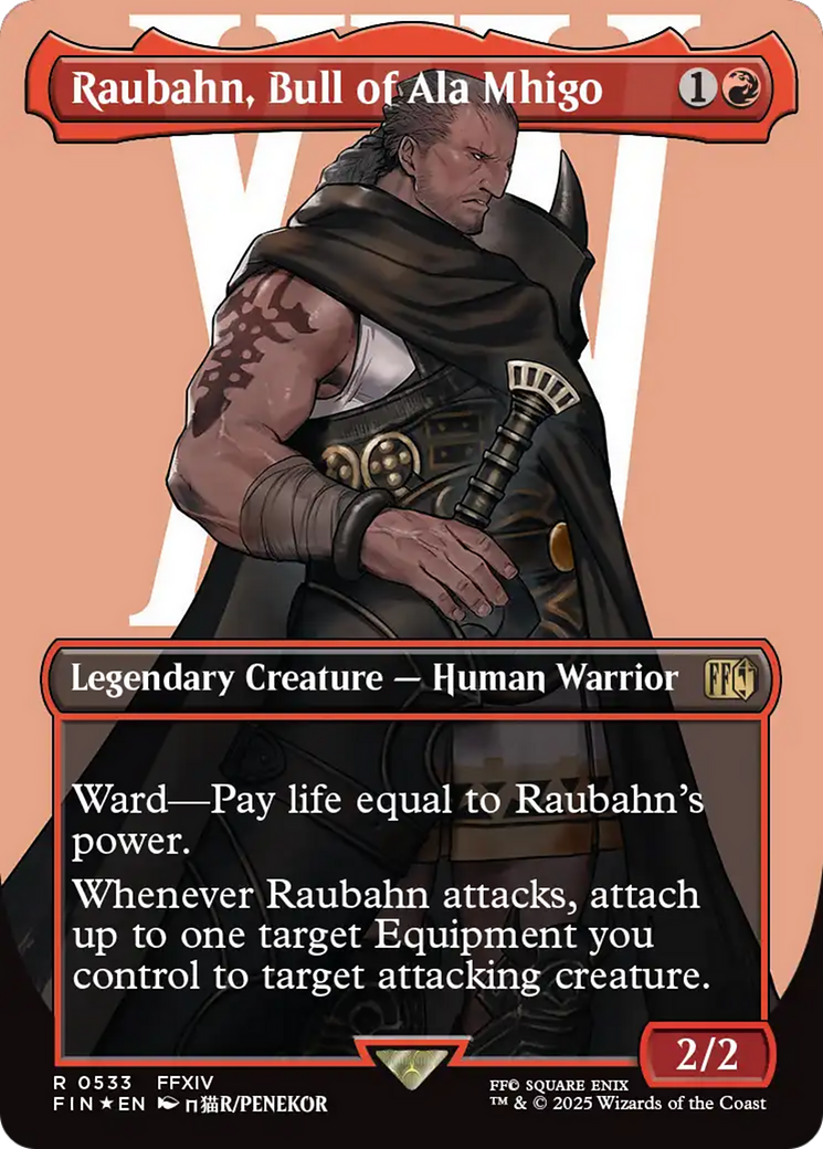 Raubahn, Bull of Ala Mhigo (Borderless) (Surge Foil) [FINAL FANTASY] | Gamers Paradise