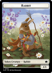 Rabbit // Rabbit Double-Sided Token [Bloomburrow Tokens] | Gamers Paradise