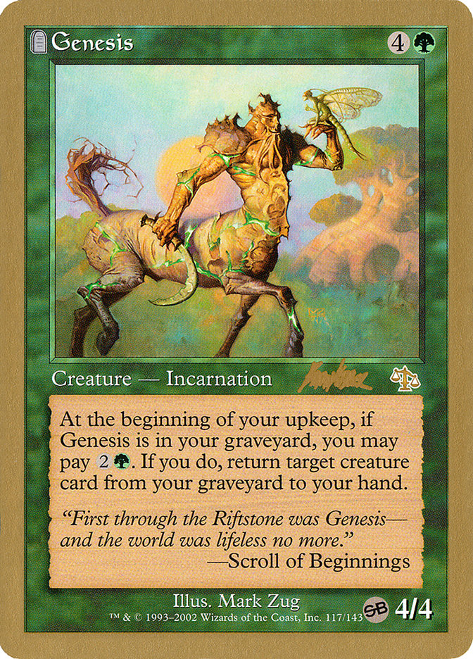 Genesis (Brian Kibler) (SB) [World Championship Decks 2002] | Gamers Paradise