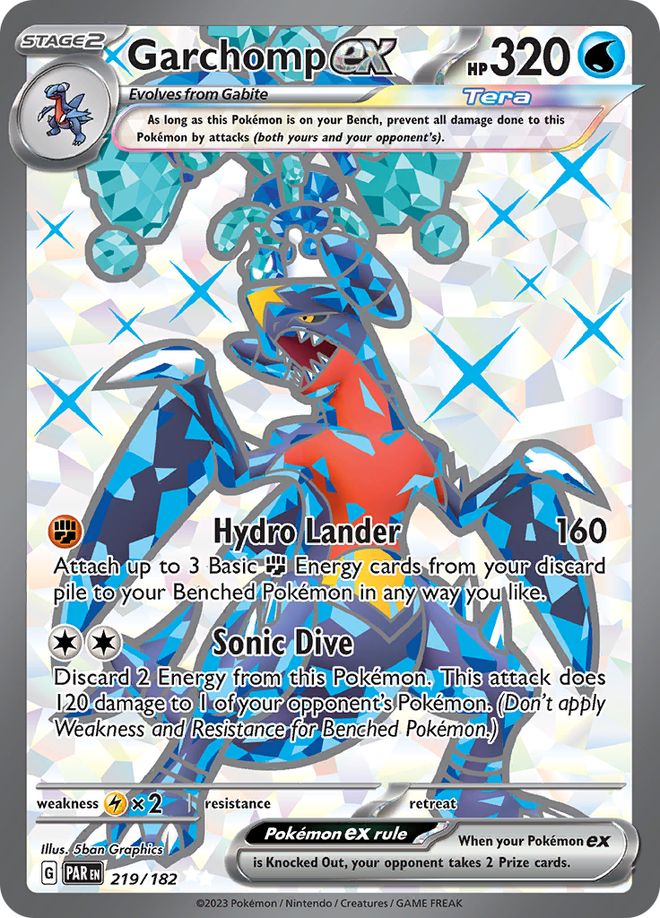 Garchomp ex (219/182) [Scarlet & Violet: Paradox Rift] | Gamers Paradise