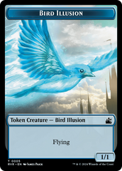 Bird // Bird Illusion Double-Sided Token [Ravnica Remastered Tokens] | Gamers Paradise
