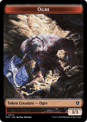 Human // Ogre Double-Sided Token [Murders at Karlov Manor Commander Tokens] | Gamers Paradise
