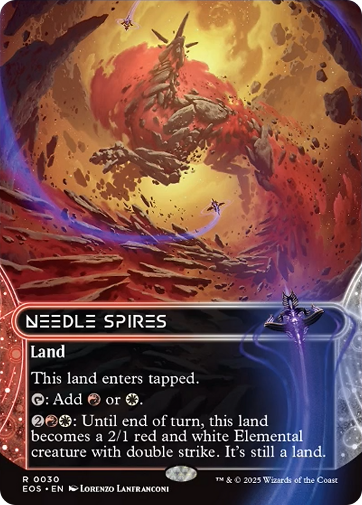 Needle Spires (0030) (Borderless) [Edge of Eternities: Stellar Sights] | Gamers Paradise
