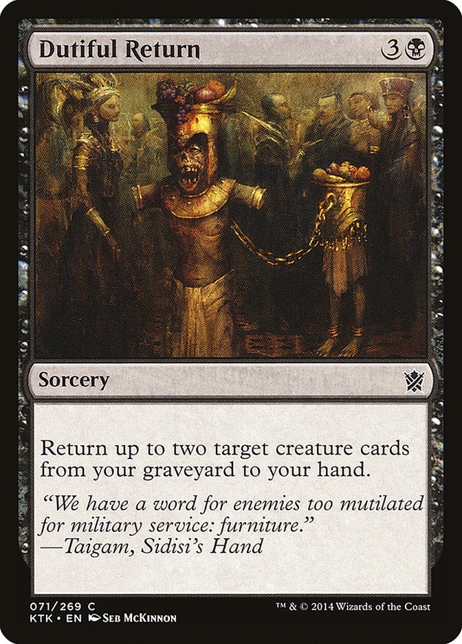 Dutiful Return [Khans of Tarkir] | Gamers Paradise