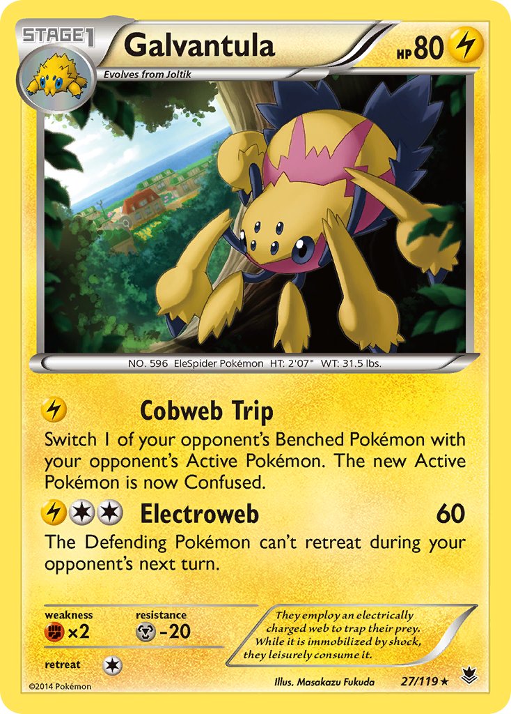 Galvantula(27/119) (Theme Deck Exclusive) [XY: Phantom Forces] | Gamers Paradise
