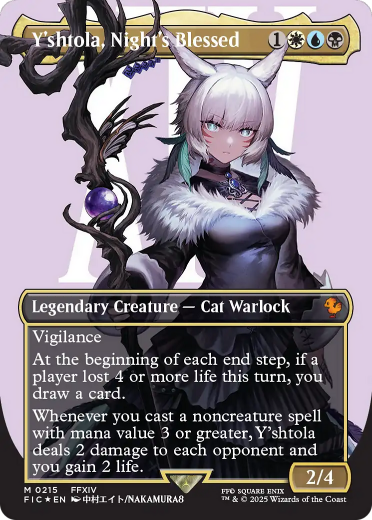 Y'shtola, Night's Blessed (Borderless) (Surge Foil) [FINAL FANTASY Commander] | Gamers Paradise