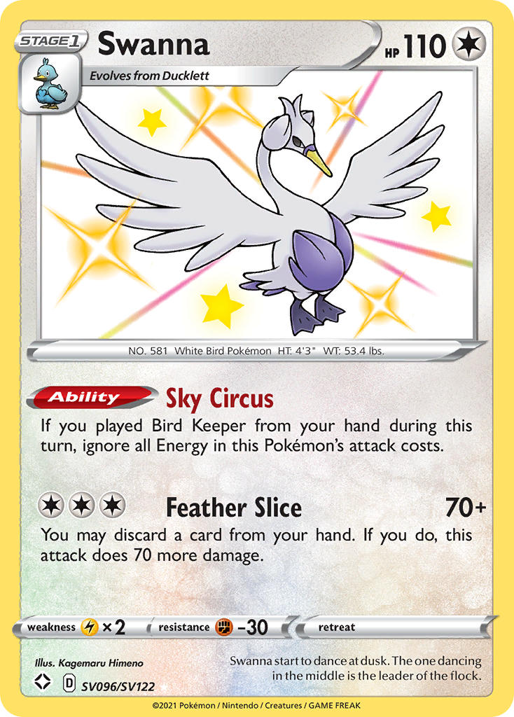 Swanna (SV096/SV122) [Sword & Shield: Shining Fates] | Gamers Paradise