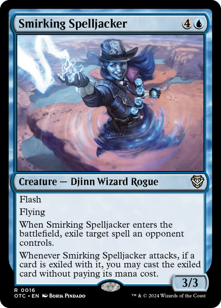 Smirking Spelljacker [Outlaws of Thunder Junction Commander] | Gamers Paradise