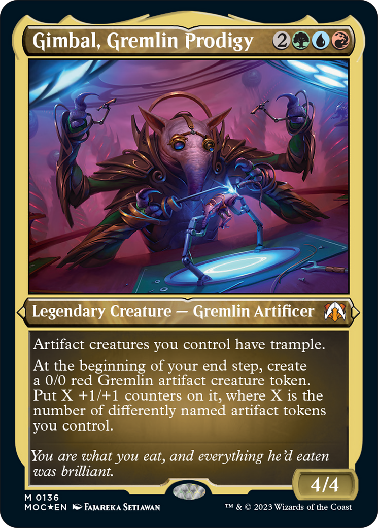 Gimbal, Gremlin Prodigy (Display Commander) [March of the Machine Commander] | Gamers Paradise