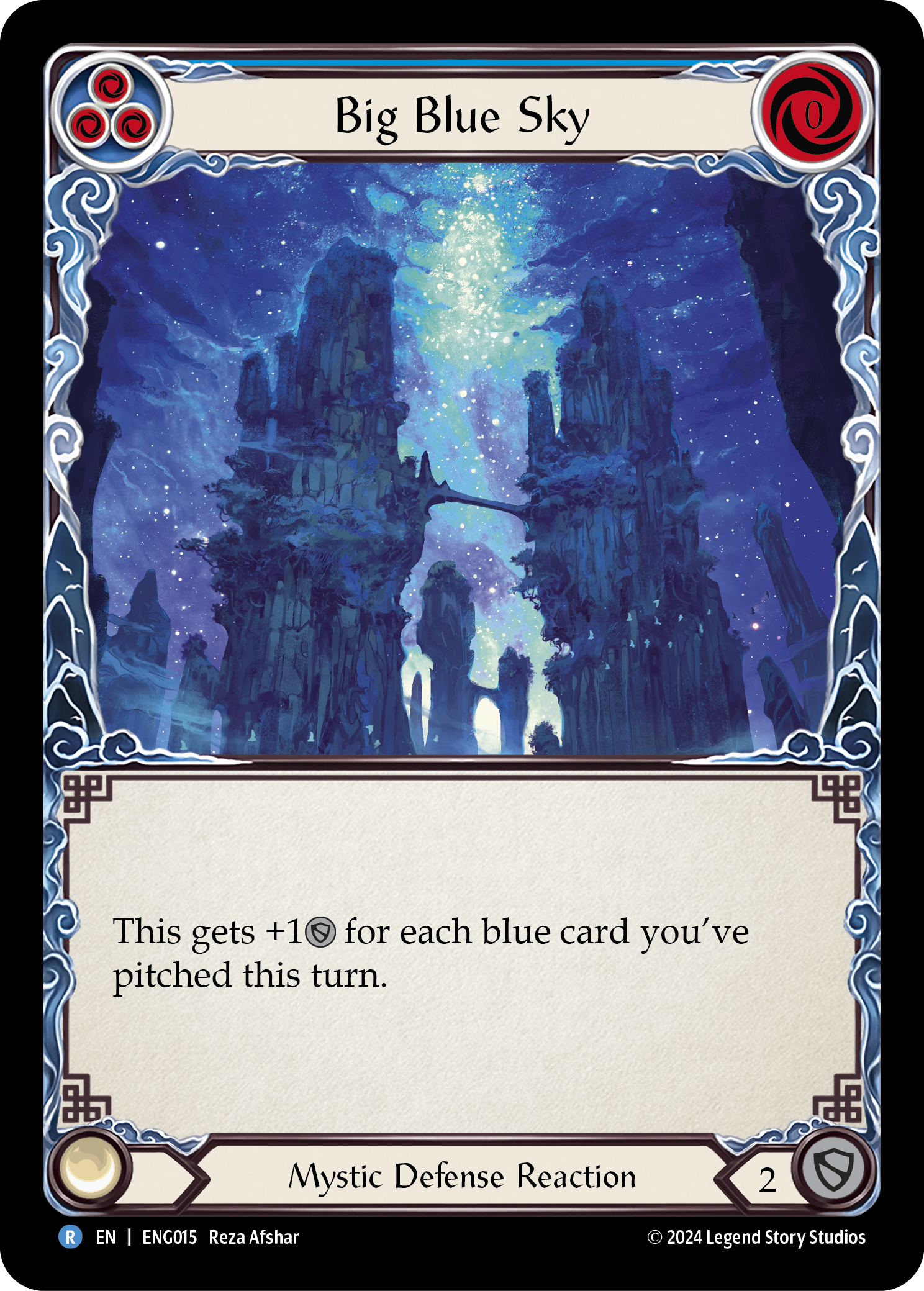Big Blue Sky [ENG015] (Part the Mistveil Enigma Blitz Deck) | Gamers Paradise