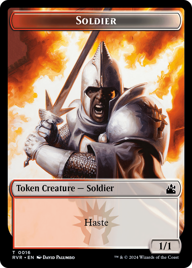 Goblin (0008) // Soldier Double-Sided Token [Ravnica Remastered Tokens] | Gamers Paradise
