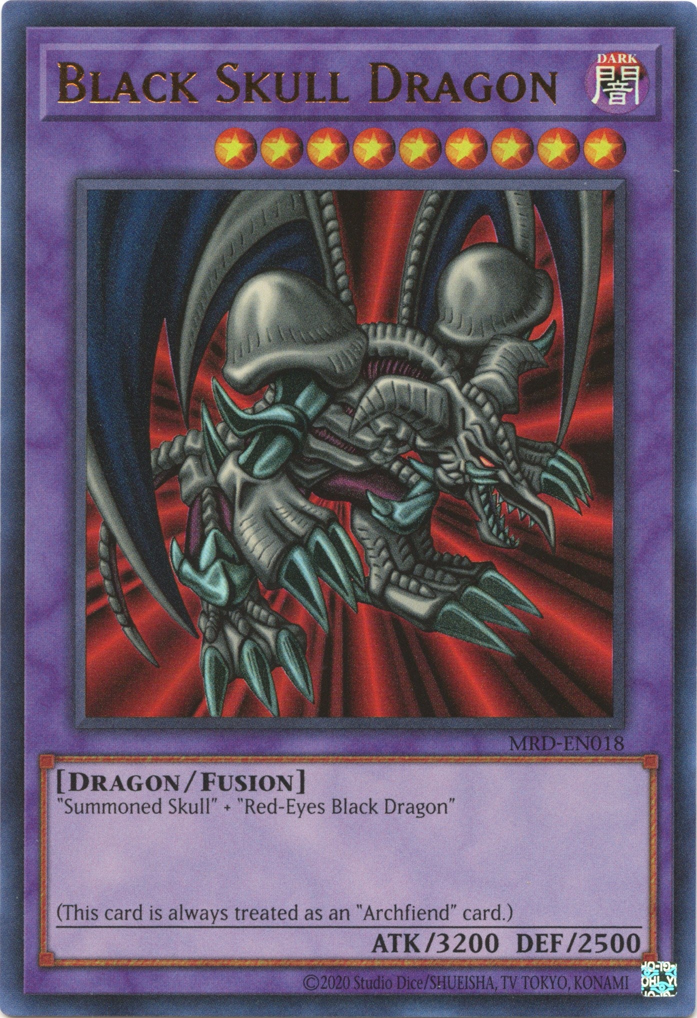 Black Skull Dragon (25th Anniversary) [MRD-EN018] Ultra Rare | Gamers Paradise