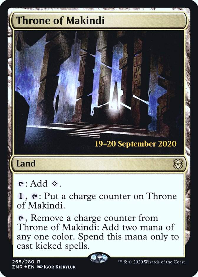 Throne of Makindi [Zendikar Rising Prerelease Promos] | Gamers Paradise