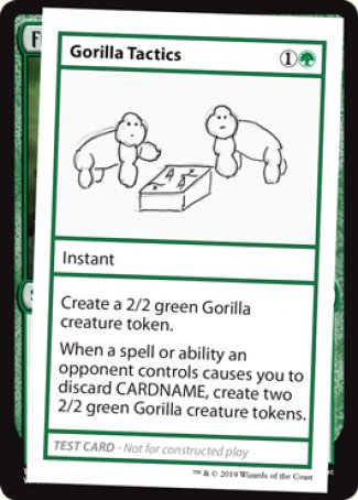 Gorilla Tactics (2021 Edition) [Mystery Booster Playtest Cards] | Gamers Paradise