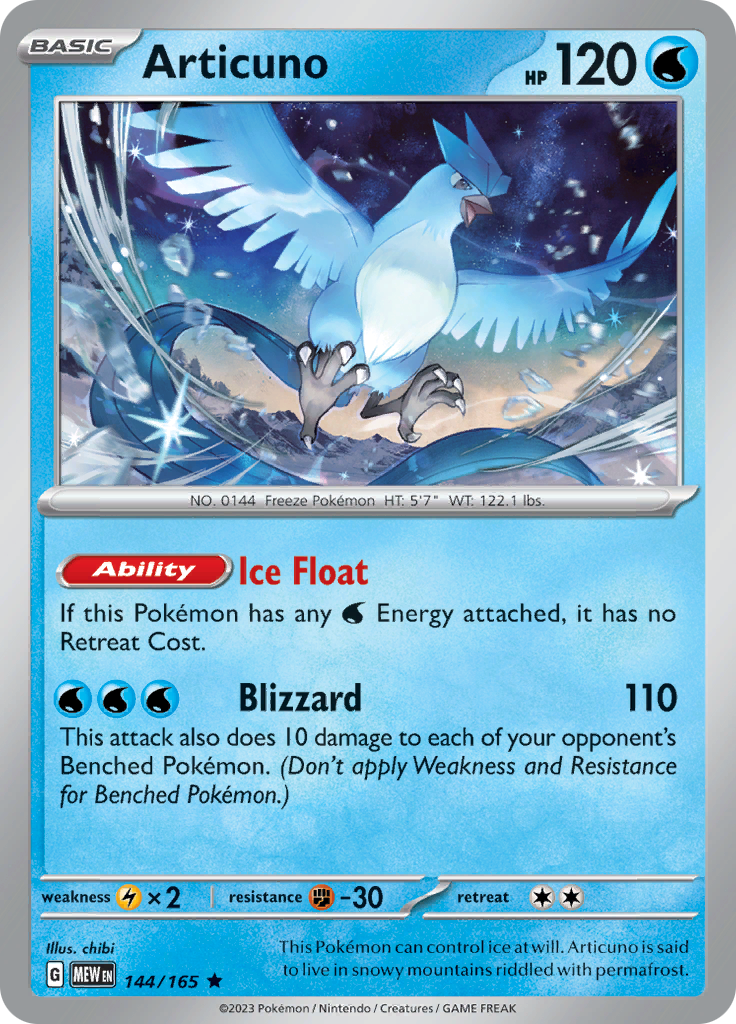 Articuno (144/165) [Scarlet & Violet 151] | Gamers Paradise