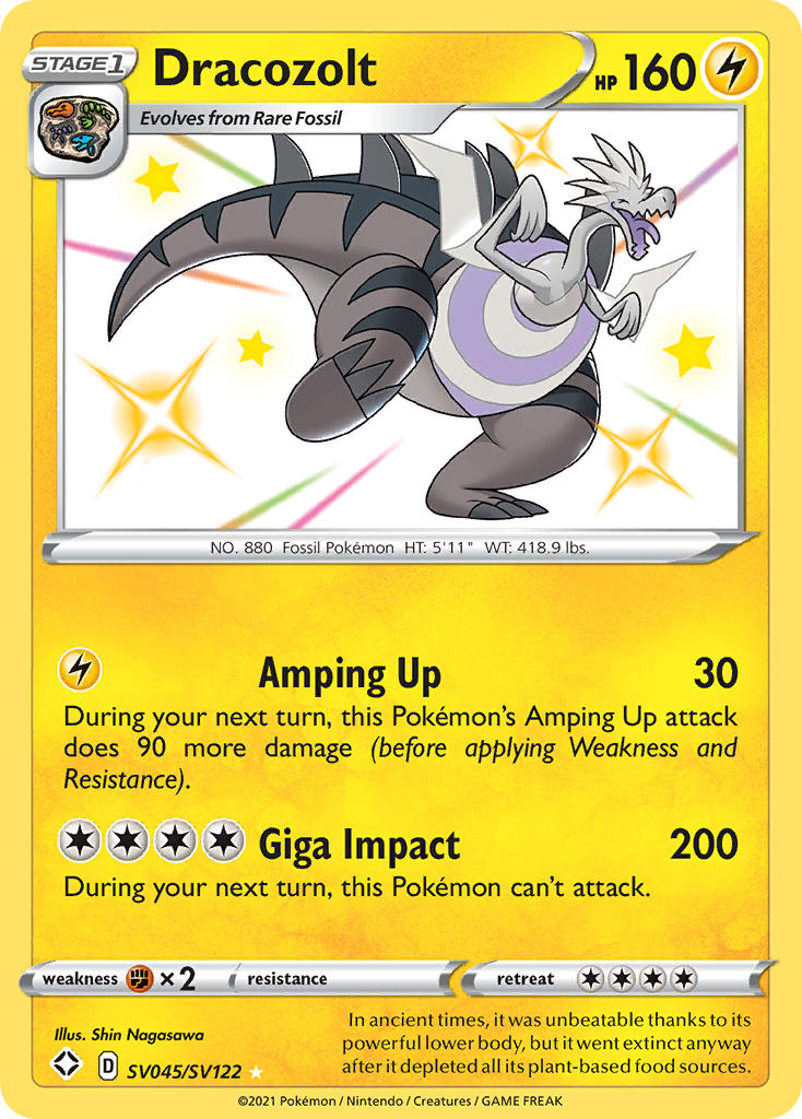 Dracozolt (SV045/SV122) [Sword & Shield: Shining Fates] | Gamers Paradise