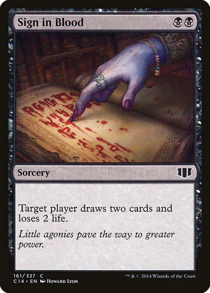Sign in Blood [Commander 2014] | Gamers Paradise