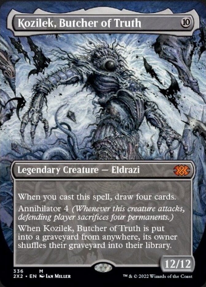 Kozilek, Butcher of Truth (Borderless Alternate Art) [Double Masters 2022] | Gamers Paradise