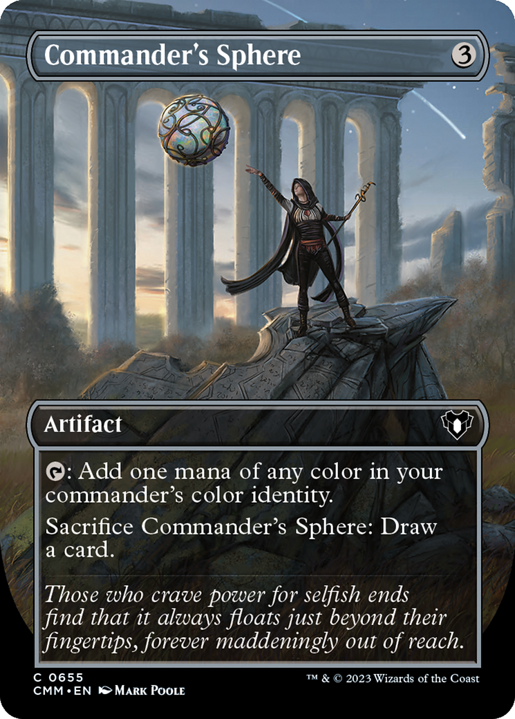 Commander's Sphere (Borderless Alternate Art) [Commander Masters] | Gamers Paradise