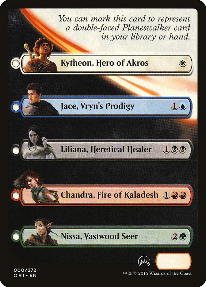 Magic Origins Checklist [Magic Origins Tokens] | Gamers Paradise