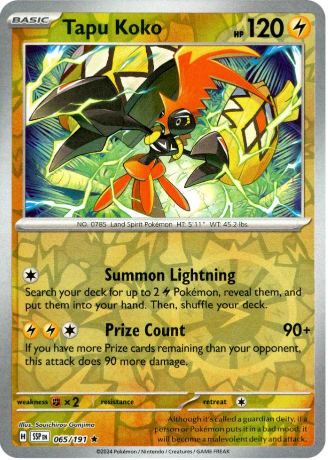 Tapu Koko (065/191) [Scarlet & Violet: Surging Sparks] | Gamers Paradise