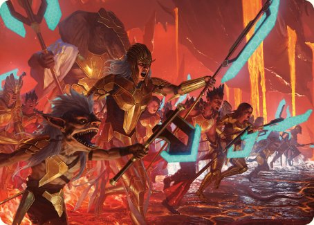 Roar of Resistance Art Card [Phyrexia: All Will Be One Art Series] | Gamers Paradise