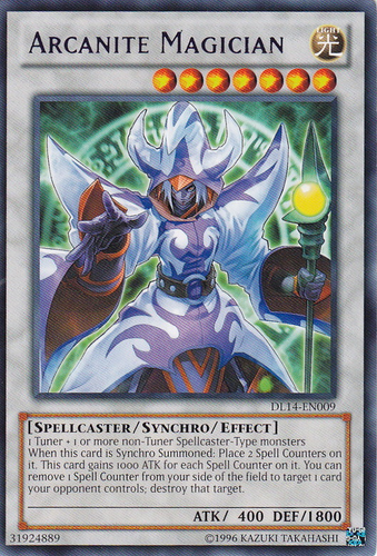 Arcanite Magician (Blue) [DL14-EN009] Rare | Gamers Paradise