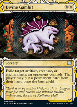 Divine Gambit (Foil Etched) [Strixhaven: Mystical Archive] | Gamers Paradise