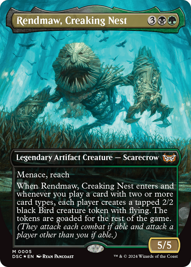 Rendmaw, Creaking Nest (Borderless) [Duskmourn: House of Horror Commander] | Gamers Paradise