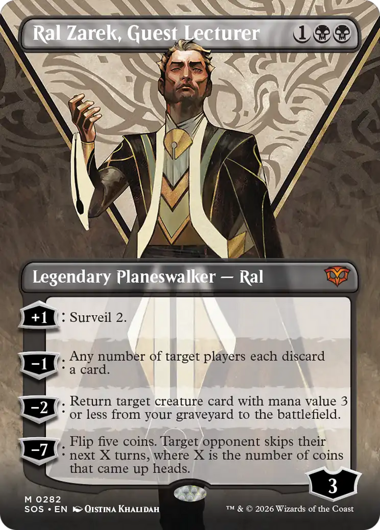 Ral Zarek, Guest Lecturer (Borderless) [Secrets of Strixhaven] | Gamers Paradise
