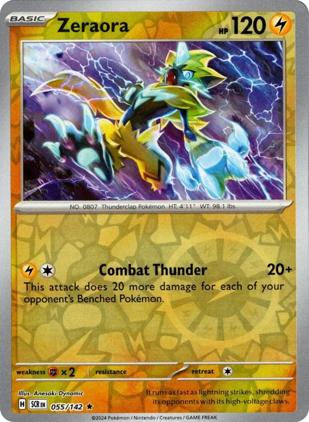 Zeraora (055/142) [Scarlet & Violet: Stellar Crown] | Gamers Paradise