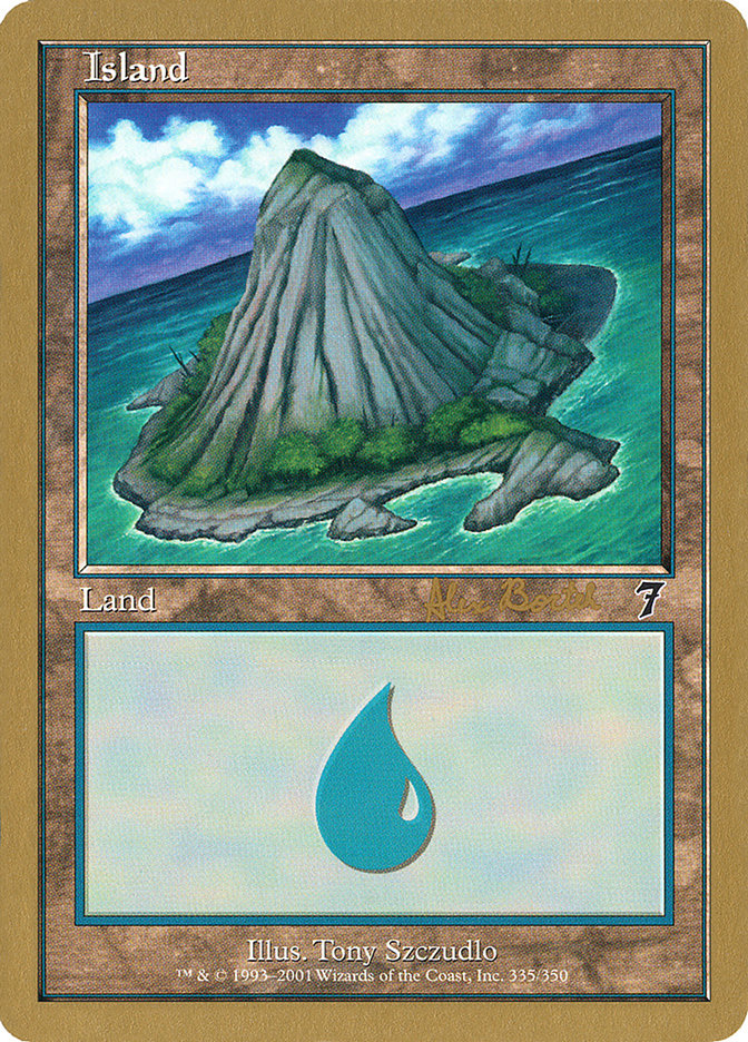 Island (ab335a) (Alex Borteh) [World Championship Decks 2001] | Gamers Paradise