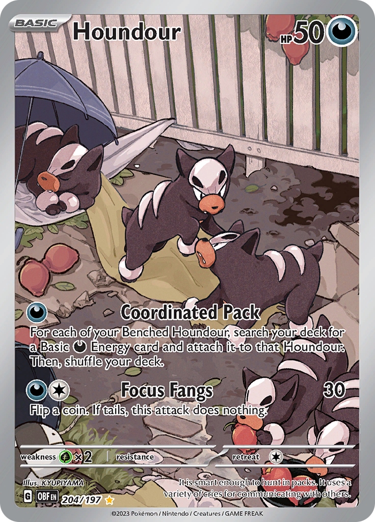 Houndour (204/197) [Scarlet & Violet: Obsidian Flames] | Gamers Paradise