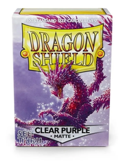 Dragon Shield: Standard 100ct Sleeves - Clear Purple (Matte) | Gamers Paradise