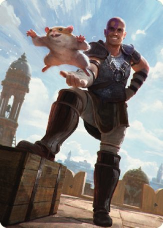 Minsc & Boo, Timeless Heroes Art Card (72) [Commander Legends: Battle for Baldur's Gate Art Series] | Gamers Paradise