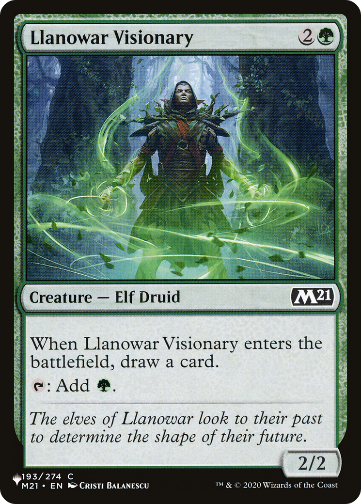 Llanowar Visionary [The List Reprints] | Gamers Paradise