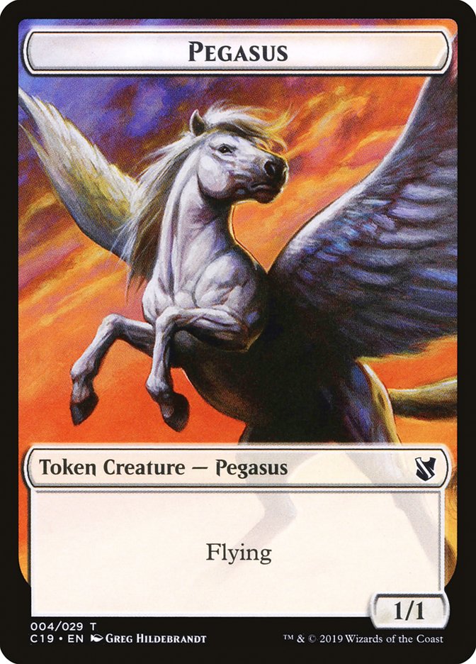 Pegasus Token [Commander 2019 Tokens] | Gamers Paradise
