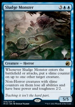 Sludge Monster (Promo Pack) [Innistrad: Midnight Hunt Promos] | Gamers Paradise