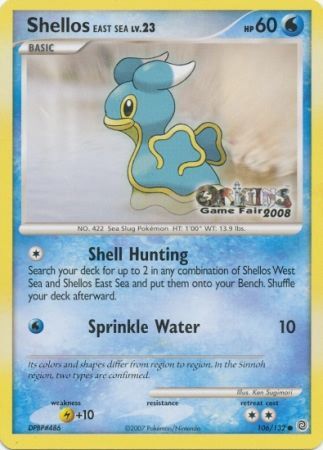 Shellos East Sea (106/132) (Origins Game Fair 2008) [Nintendo: Black Star Promos] | Gamers Paradise