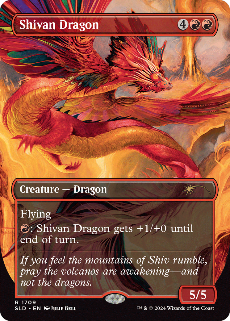 Shivan Dragon (Rainbow Foil) [Secret Lair Drop Series] | Gamers Paradise