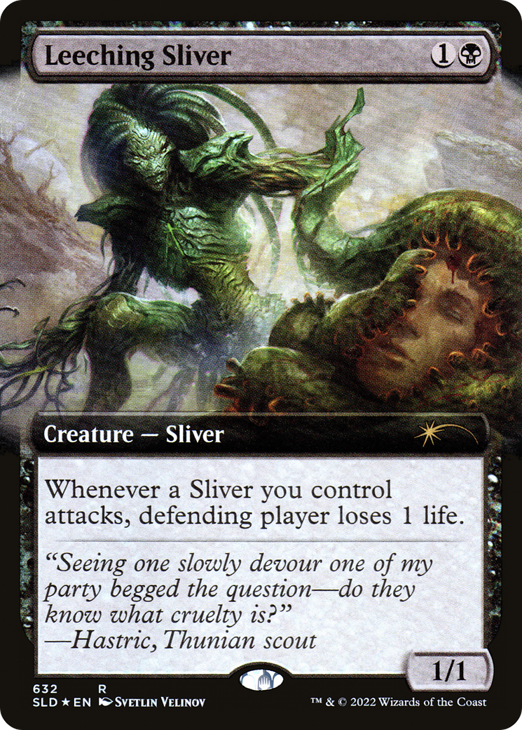 Leeching Sliver (Extended Art) [Secret Lair Drop Promos] | Gamers Paradise