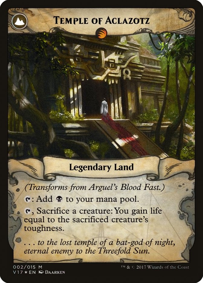 Arguel's Blood Fast // Temple of Aclazotz [From the Vault: Transform] | Gamers Paradise