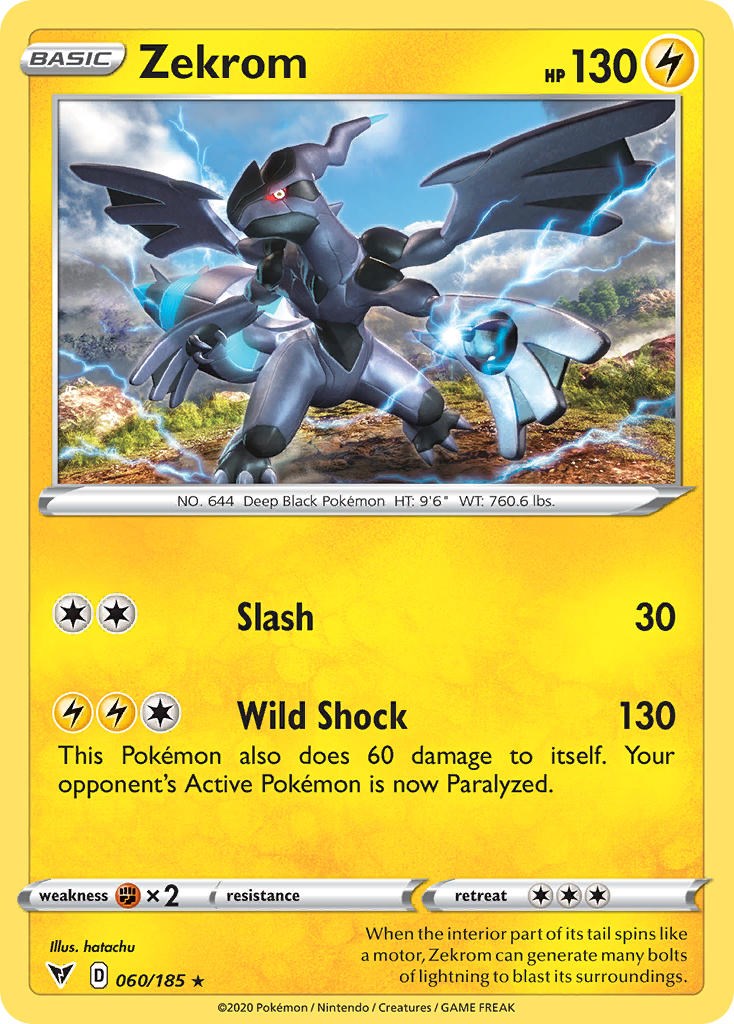 Zekrom (060/185) (Cosmos Holo) [Sword & Shield: Black Star Promos] | Gamers Paradise